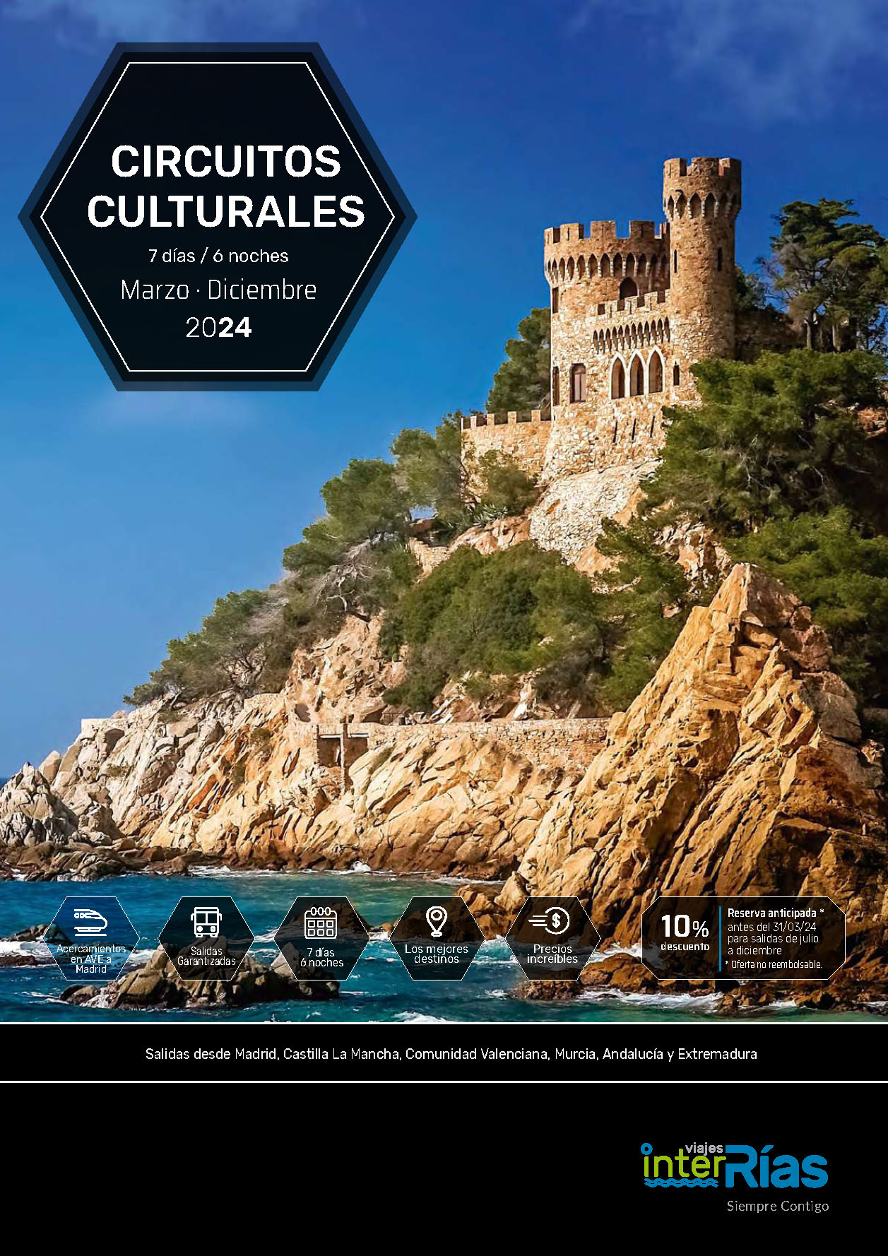 Catalogo Interrias Circuitos Culturales España y Portugal Marzo a Diciembre 2024 salidas zonas Centro y Sur