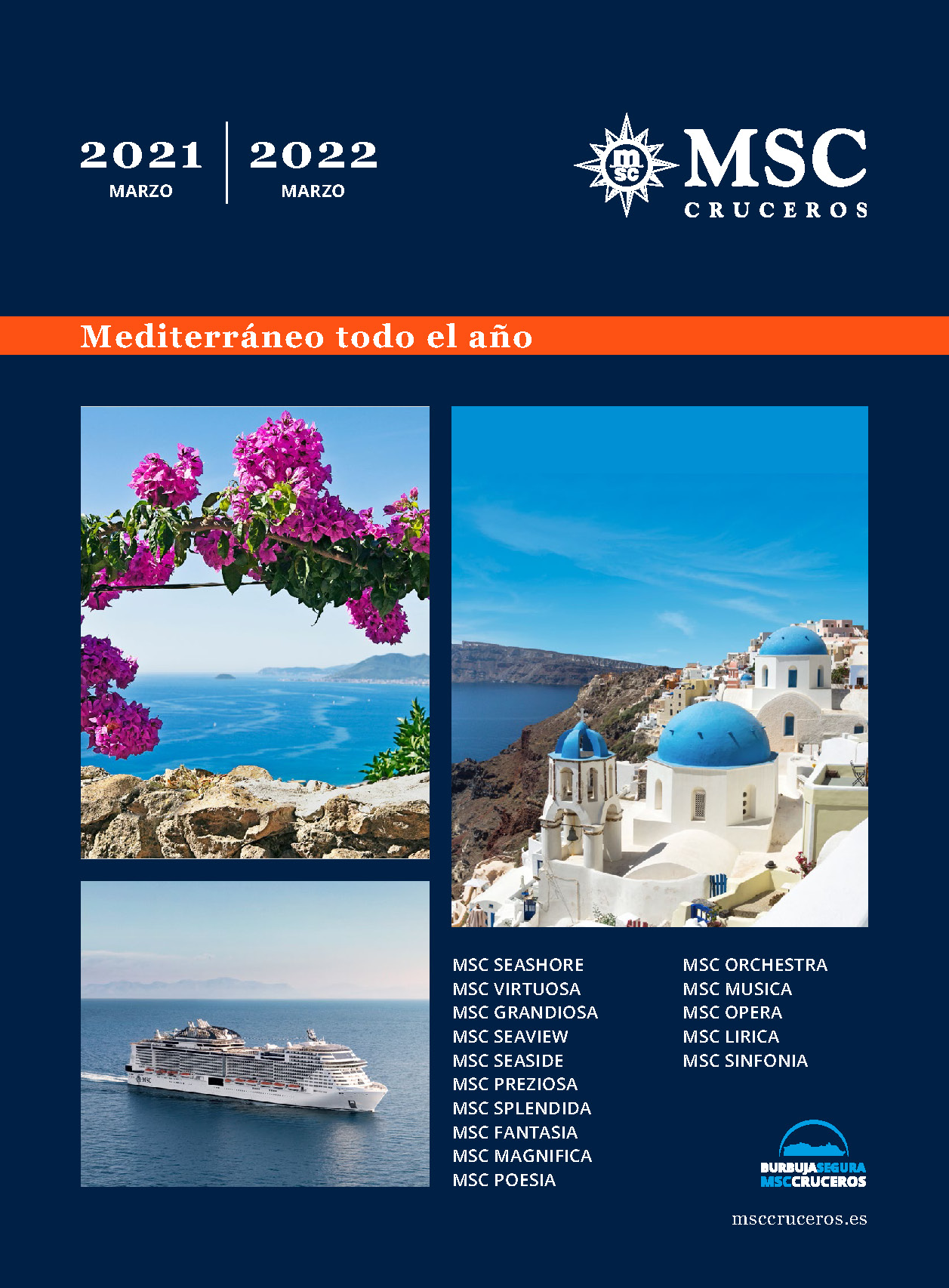 Catalogo MSC Cruceros Mediterraneo 2021-2022