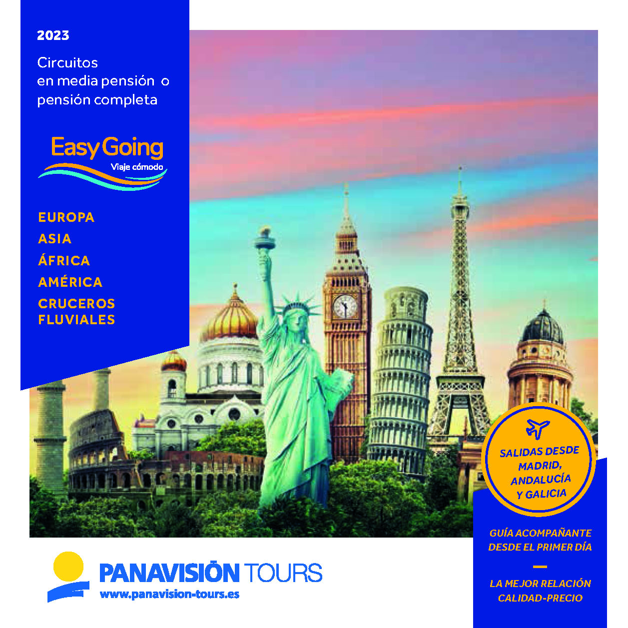 Catalogo Panavision Tours Circuitos Easy Going Europa Asia Africa America y Cruceros Fluviales 2023