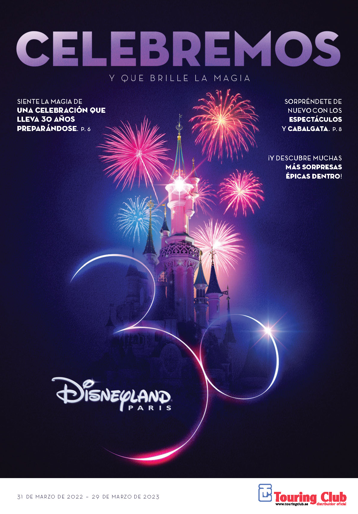 Catalogo Touring Clug Disneyland Paris 2022-2023 30 aniversario