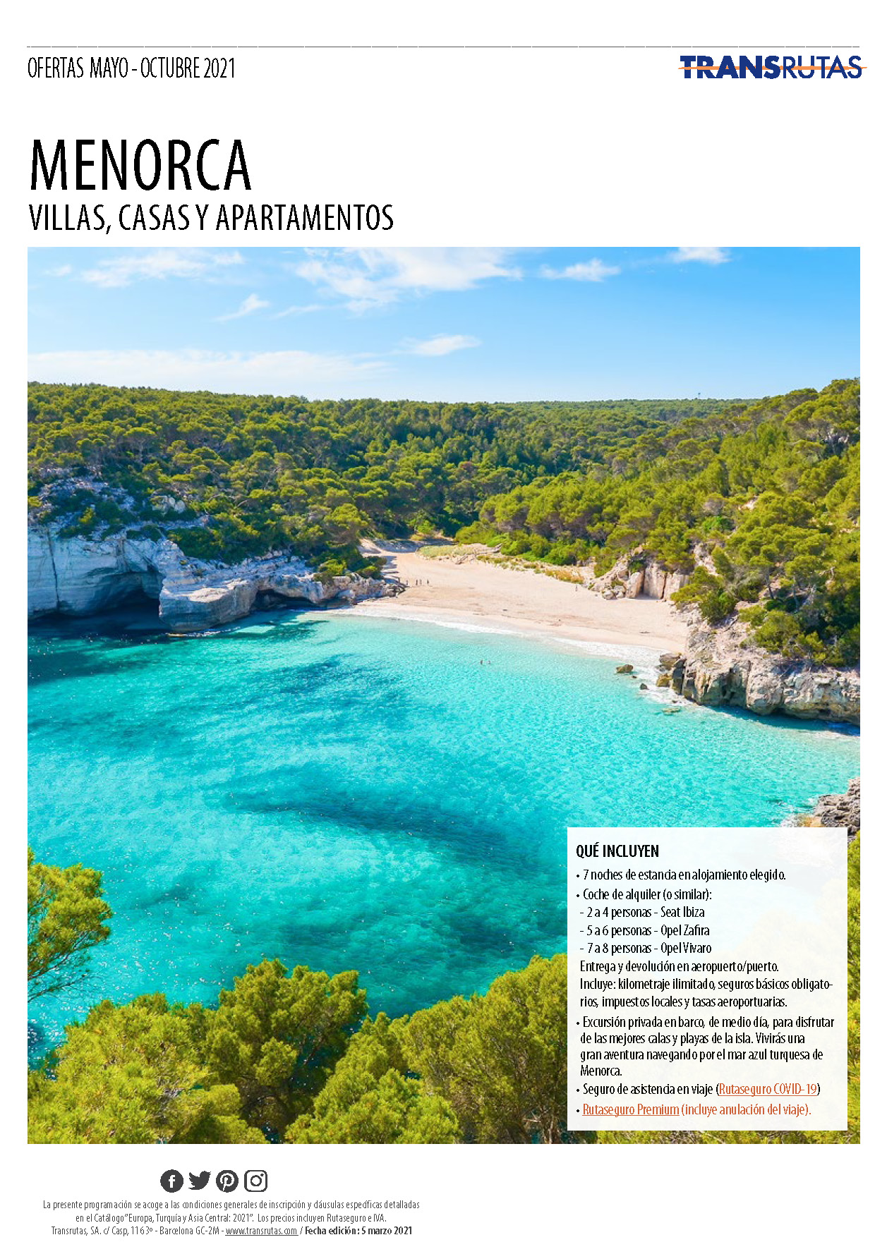 Catalogo Transrutas Menorca Villas 2021
