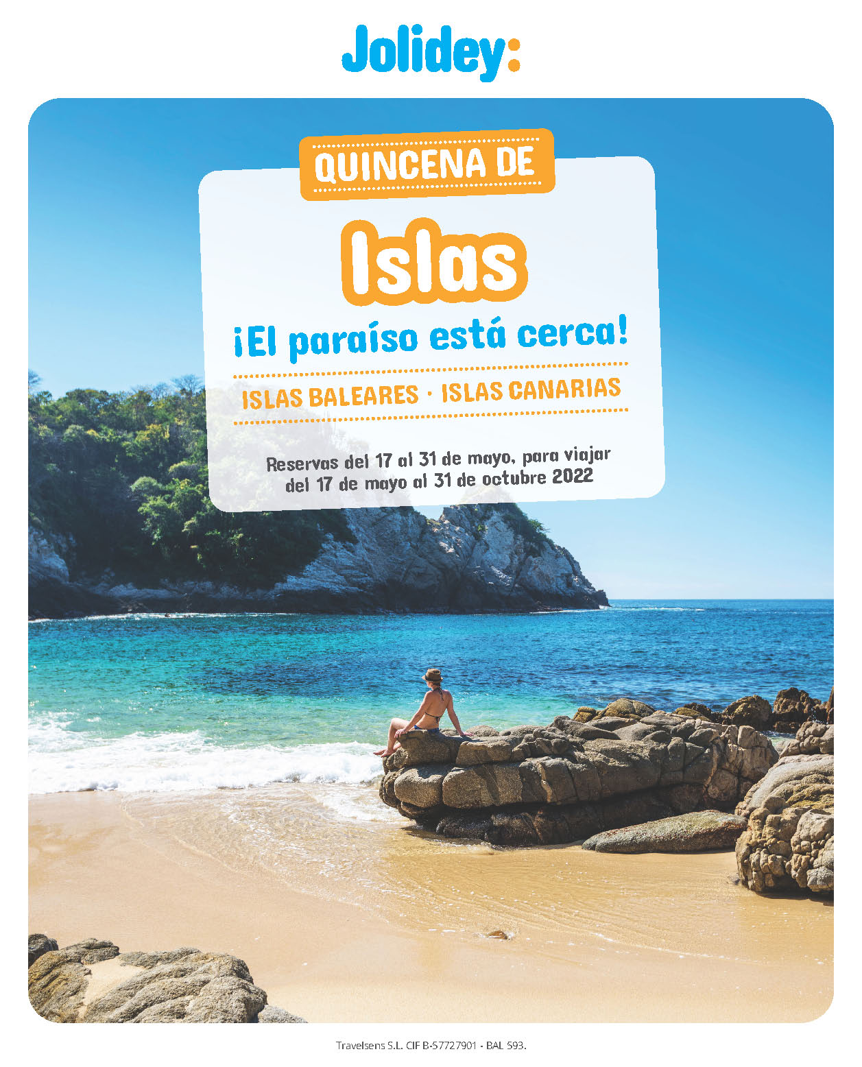 Oferta Jolidey Mayo 2022 Vacaciones en Baleares y Canarias salidas de Junio a Octubre de 2022