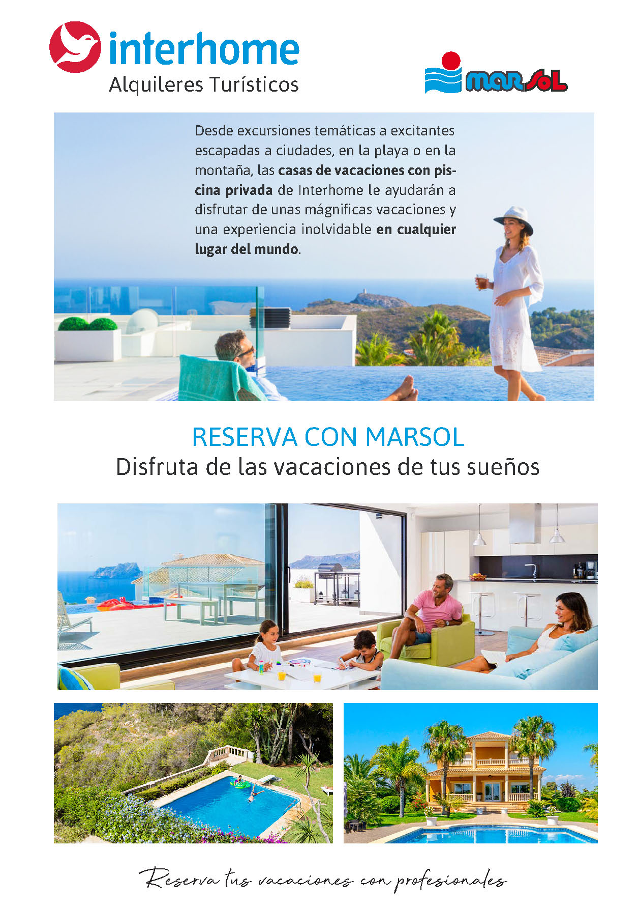Oferta Marsol Alquileres Turisticos Casas de vacaciones con piscina privada Interhome 2022