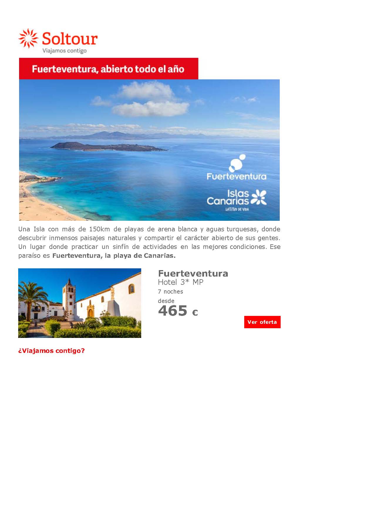 Oferta Soltour Vacaciones en Fuerteventura Hotel 3 estrellas 2021-2022