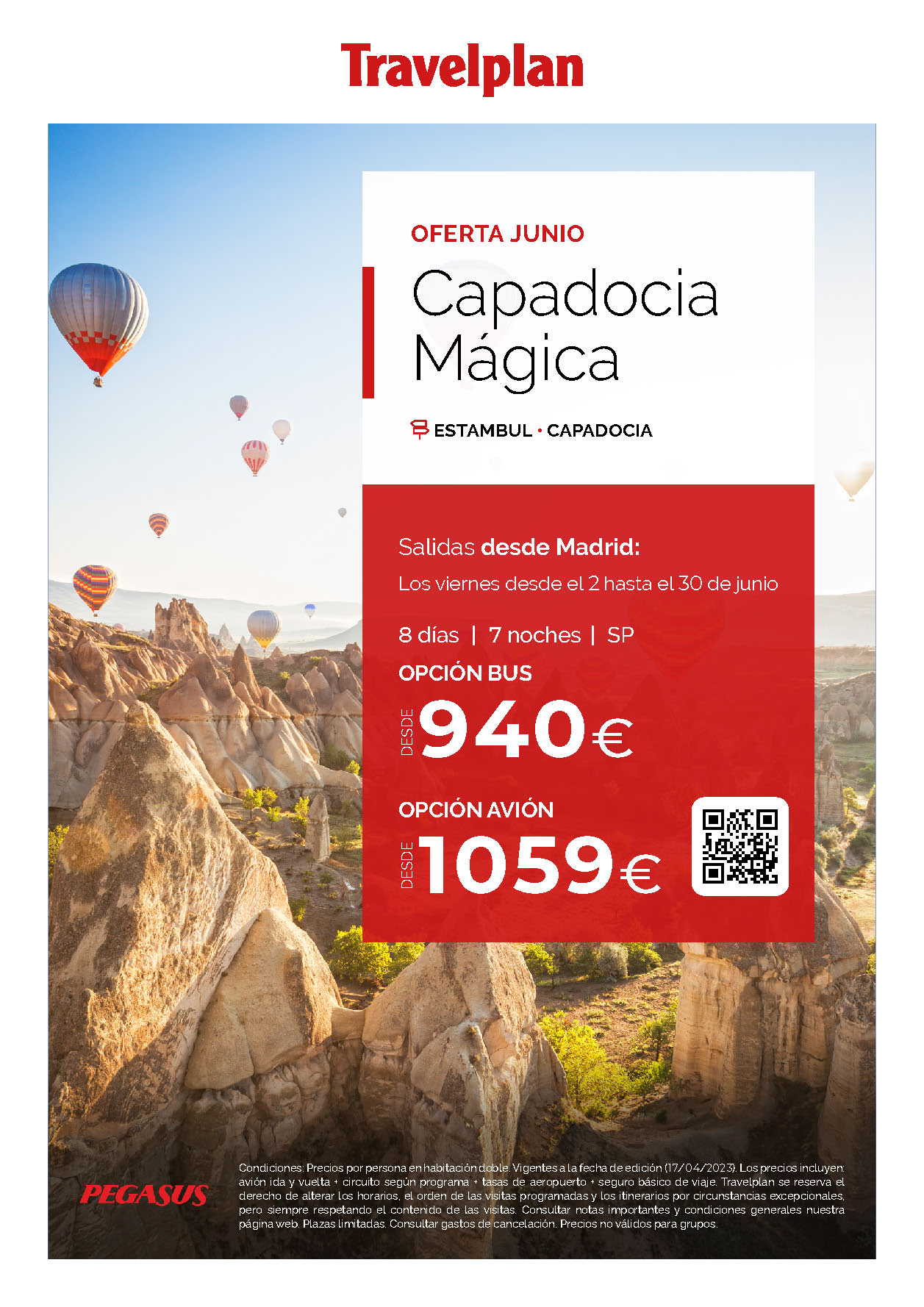 Oferta Travelplan Junio 2023 circuito Turquia Capadocia Magica 8 dias salida en vuelo directo desde Madrid