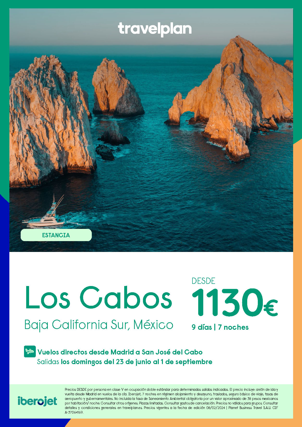 Oferta Travelplan Verano 2024 Estancia en Los Cabos Baja California Sur Mexico 9 diasTodo Incluido salidas vuelo directo desde Madrid