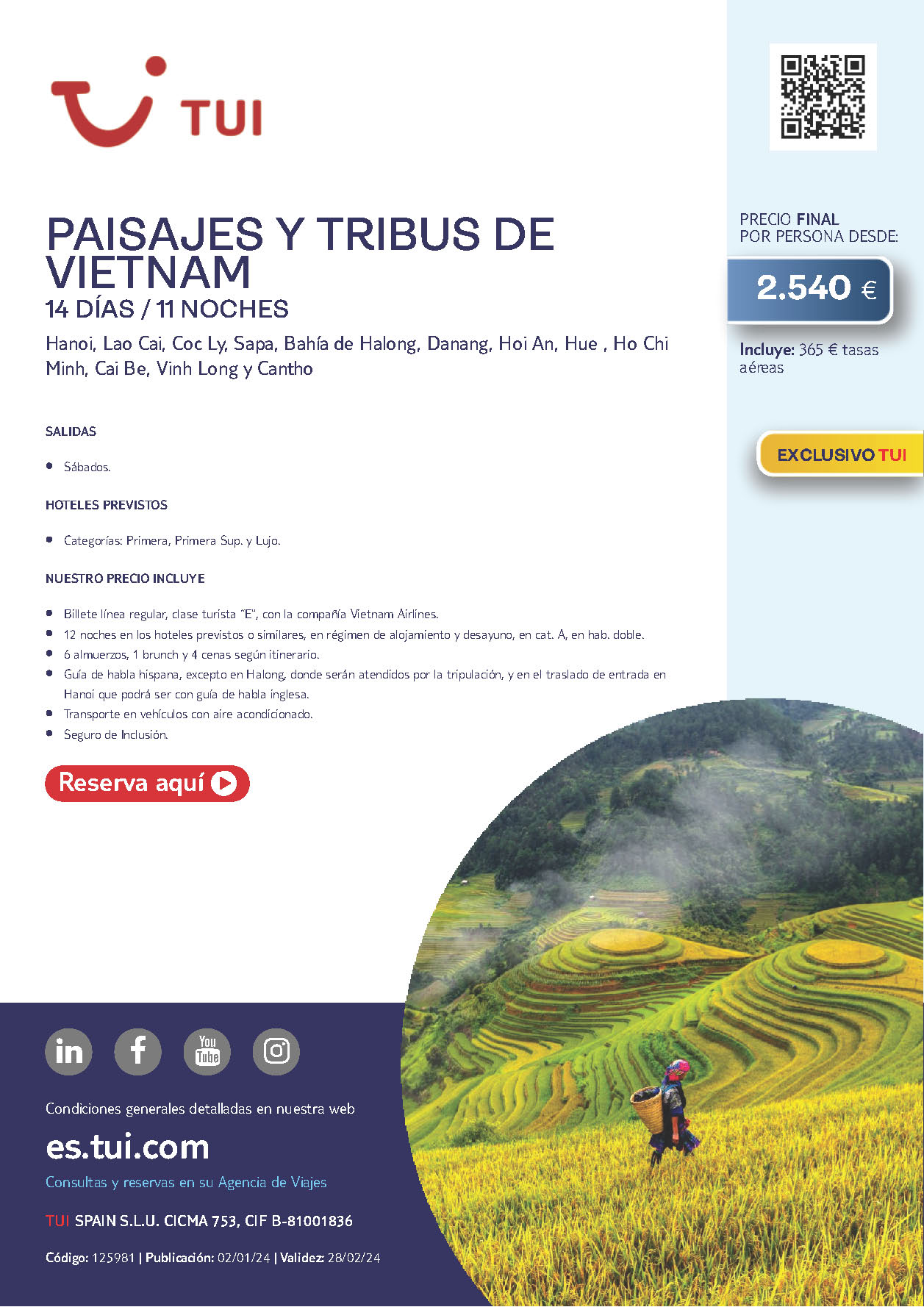 Oferta-Tui-2024-circuito-Paisajes-y-Tribus-de-Vietnam-14-dias-salidas-desde-Madrid-vuelos-Vietnam-Airlines