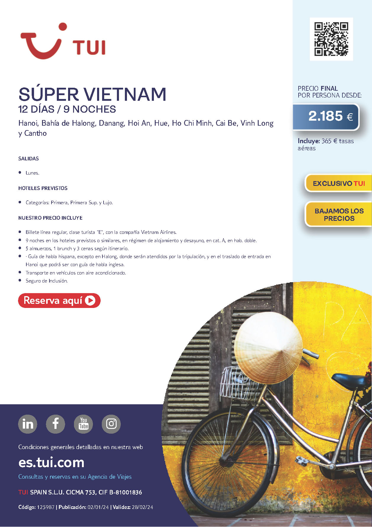 Oferta-Tui-2024-circuito-Super-Vietnam-12-dias-salidas-desde-Madrid-vuelos-Vietnam-Airlines
