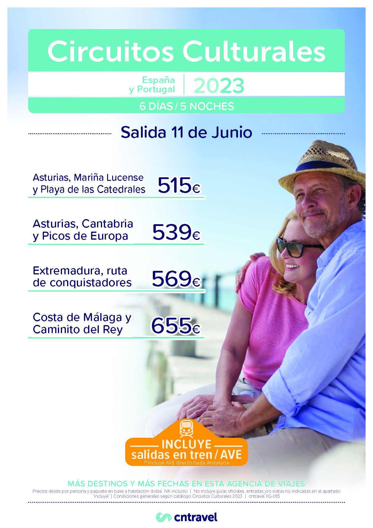 Ofertas CN Travel Circuitos Culturales Asturias Extremadura y Costa de Malaga salida 11 junio 2023 desde España