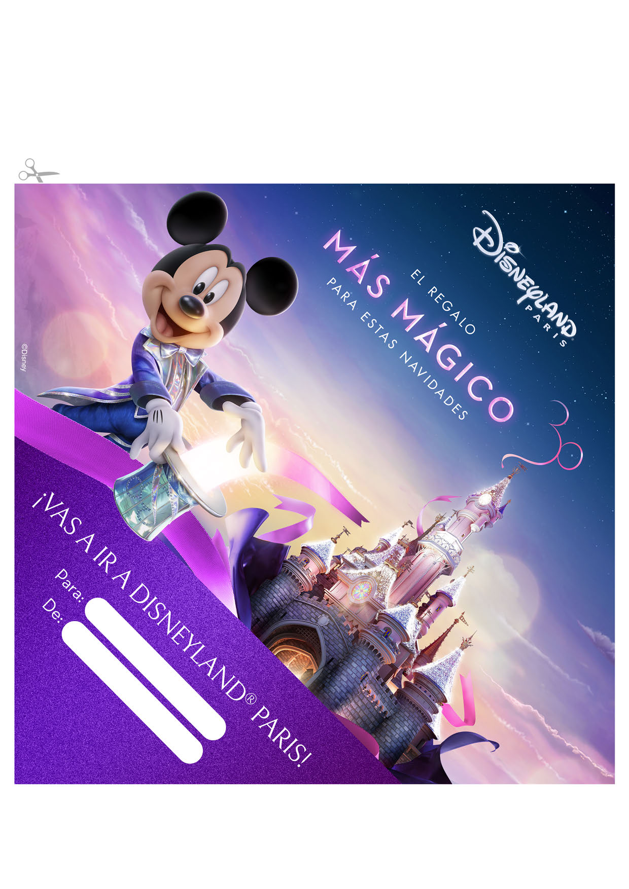 Tarjetas Regalo Touring Club Disneyland Paris 2023